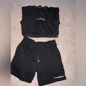 Signature Luxe: Power Shoulder Short Set